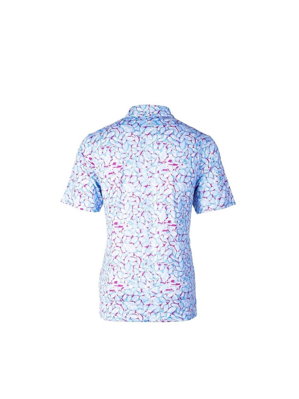 Cutter & Buck Pike Golf Polo Petal Floral Print Shirt Size L - Picture 2 of 8